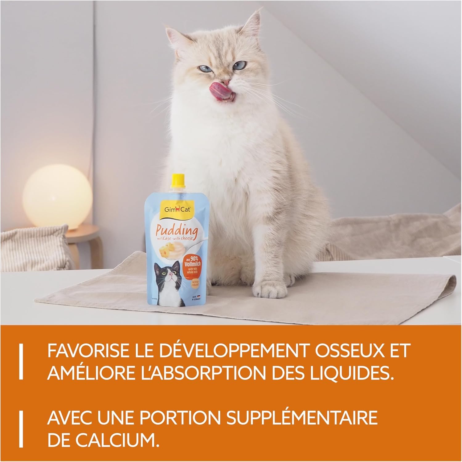 gimcat-pudding-au-fromage-snack-cr-meux-pour-chat-riche-en-calcium-fabriqu-en-al image 3