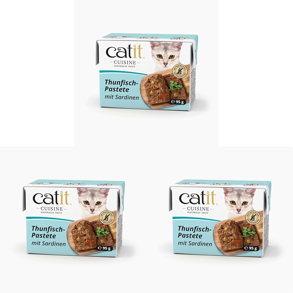 catit-cuisine-p-t-e-pour-chats-thon-et-sardines-sans-c-r-ales-95-g image 8