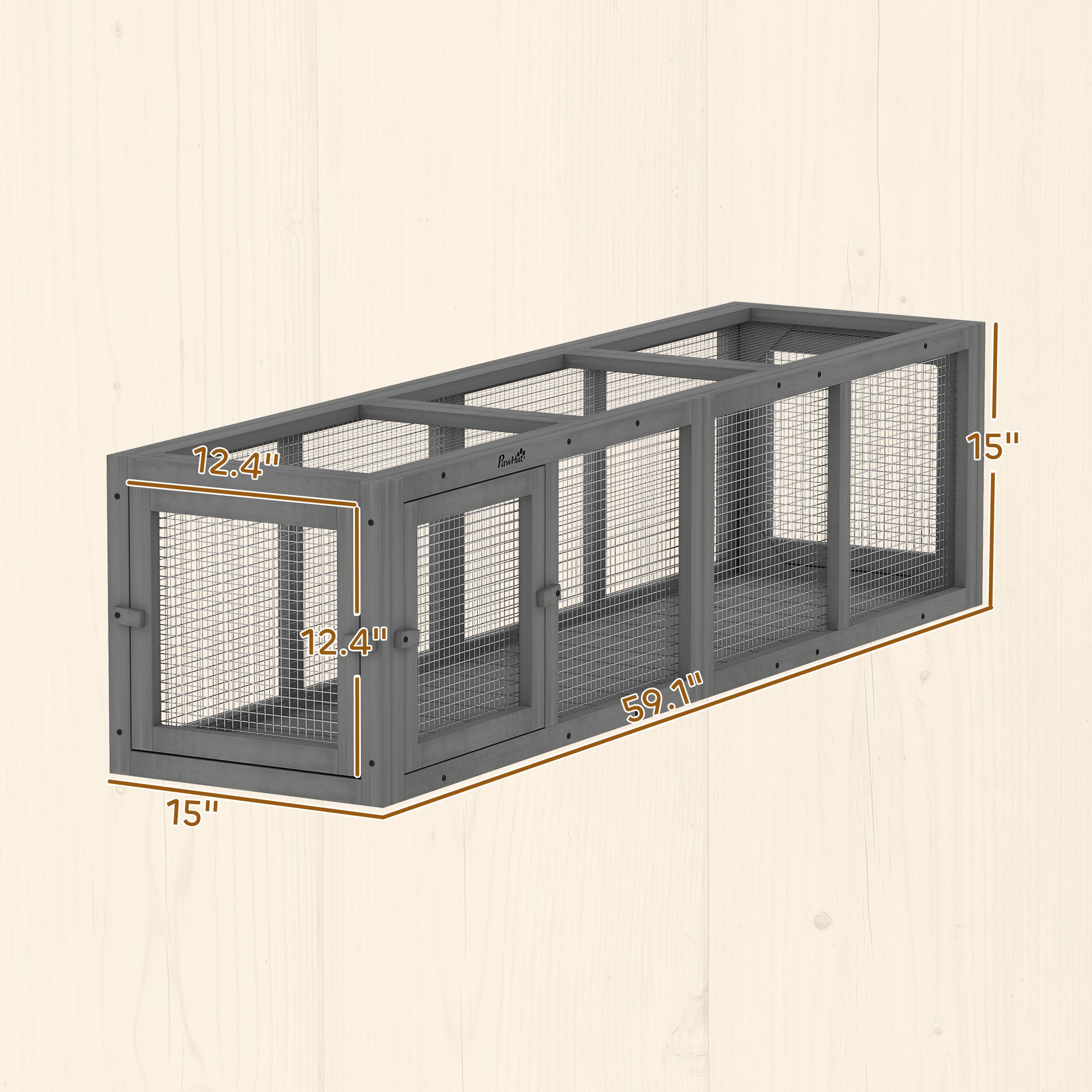 pawhut-tunnel-ext-rieur-modulaire-pour-chat-150-cm-enclos-de-jeu image 6