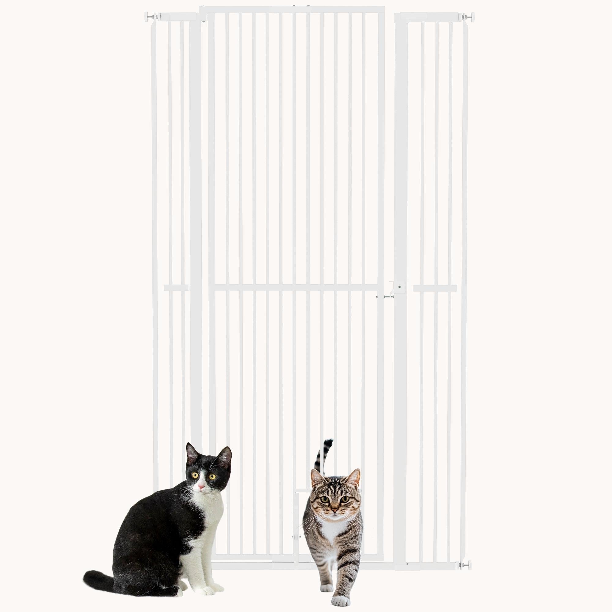 pawhut-barri-re-extra-haute-170-cm-avec-chati-re-pour-porte-et-couloir image 1