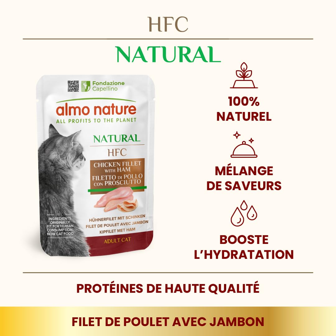 almo-nature-hfc-natural-nourriture-humide-pour-chats-adultes-filet-de-poulet-et- image 2