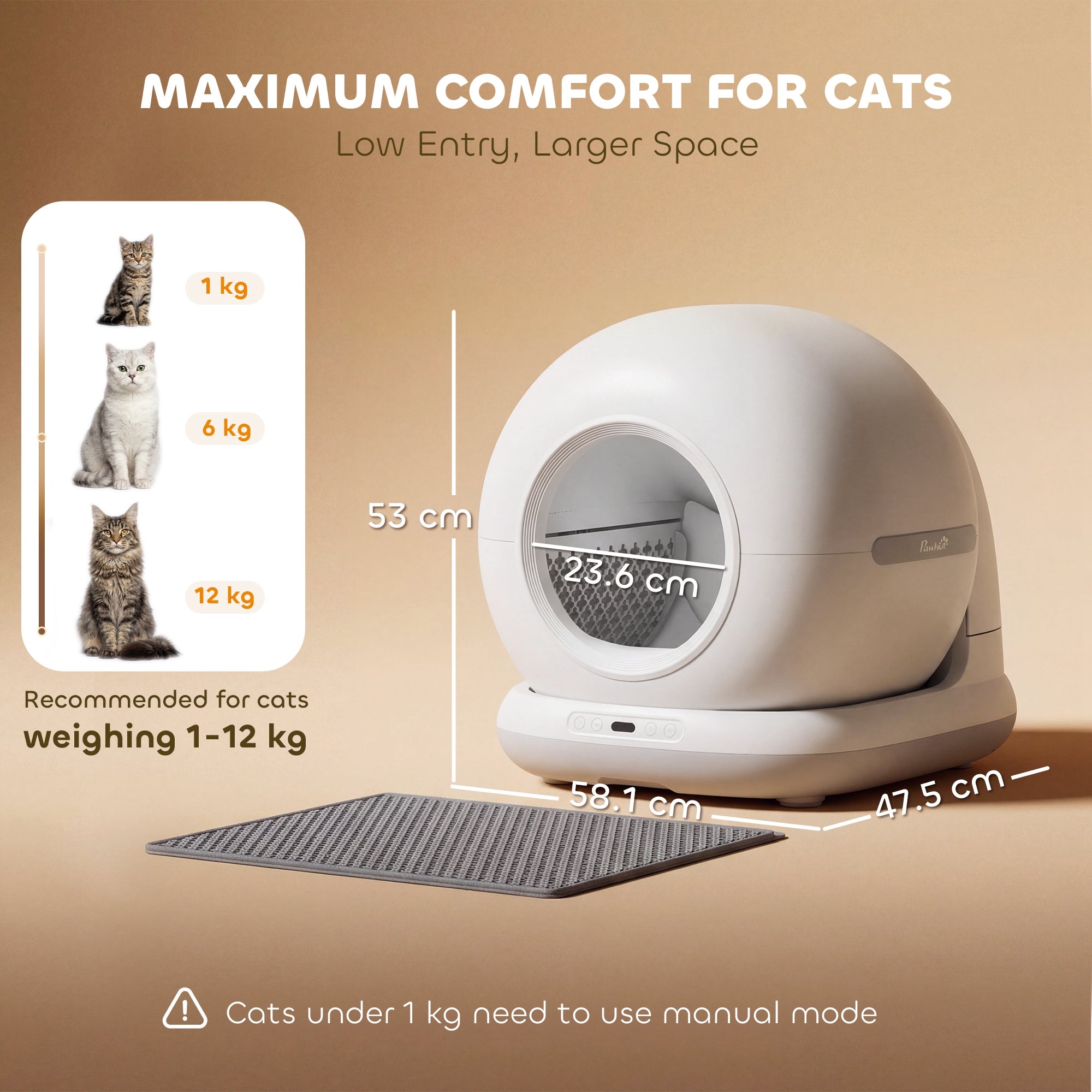 pawhut-liti-re-autonettoyante-automatique-72-l-connect-e-avec-contr-le-app-pour- image 4