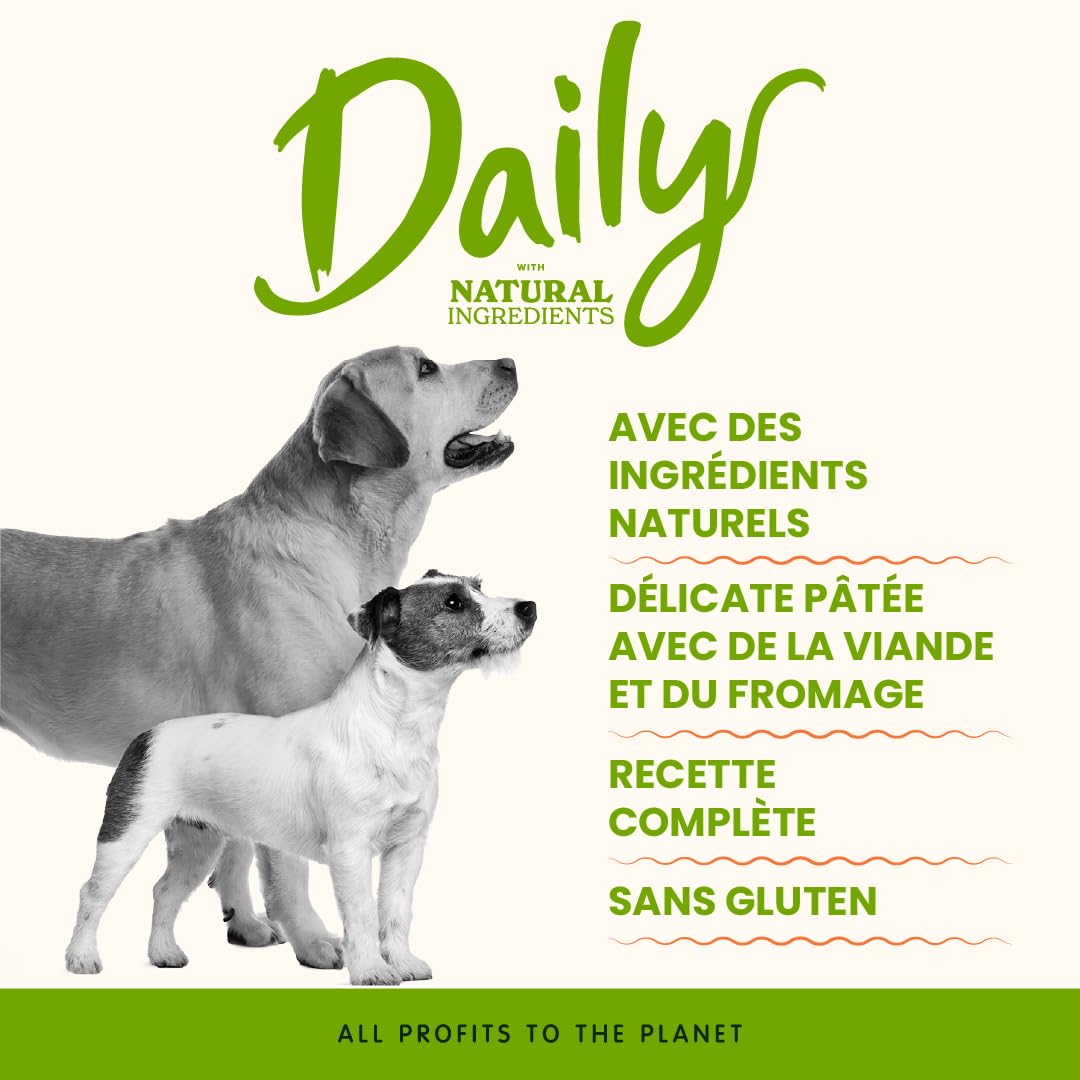 almo-nature-daily-dog-poulet-jambon-fromage-p-t-chien-9-x-300-g image 2