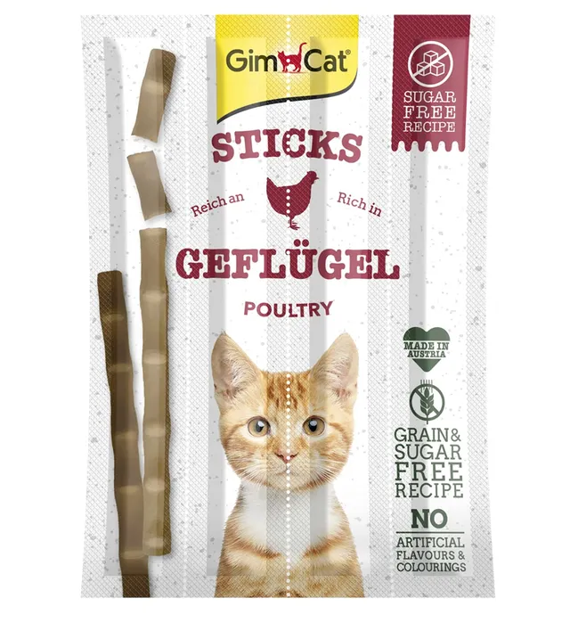 gimcat-sticks-volaille-b-tonnets-m-cher-pour-chat-4-sticks image 1