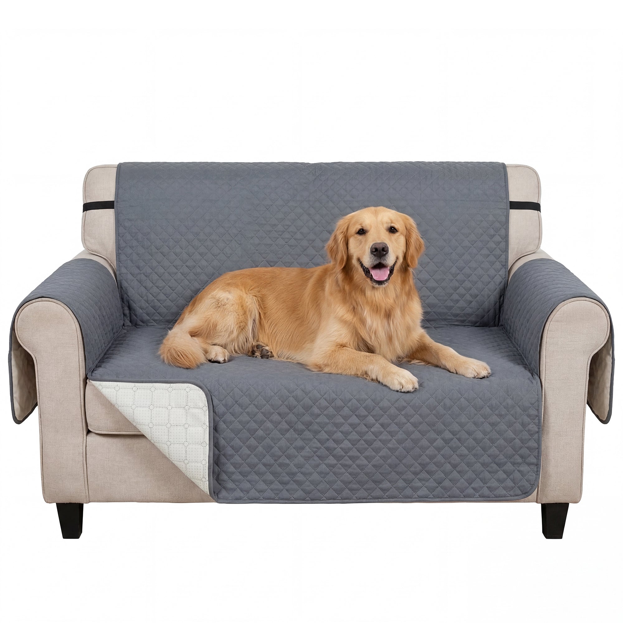pawhut-housse-de-canap-2-places-grise-imperm-able-antid-rapante-pour-animaux image 1