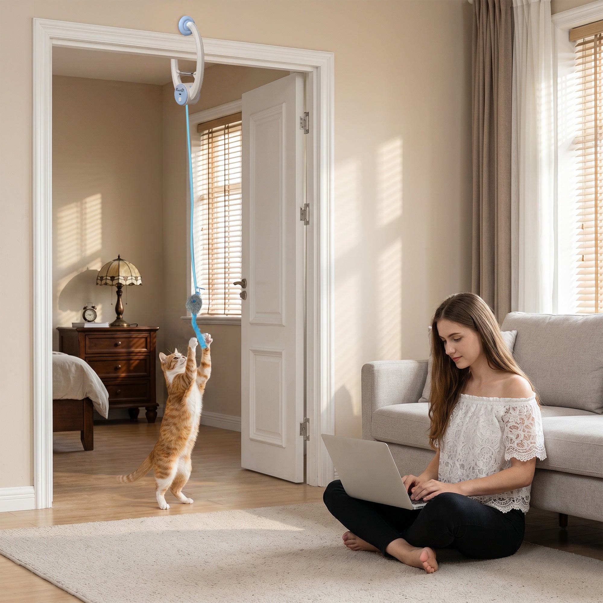 pawhut-jouet-chat-souris-rebondissante-automatique-suspendre-rechargeable-usb image 3