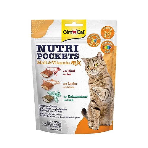 gimcat-nutri-pockets-malt-vitamin-mix-b-uf-saumon-herbe-chat-150-g image 8