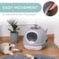 pawhut-maison-de-toilette-couverte-pour-chat-avec-lucarne-et-tiroir-pelle-gris image 8