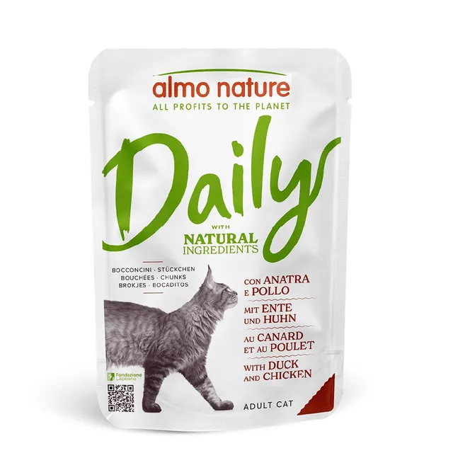 almo-nature-daily-poulet-et-canard-bouch-es-en-sauce-pour-chat-30-x-70-g image 1